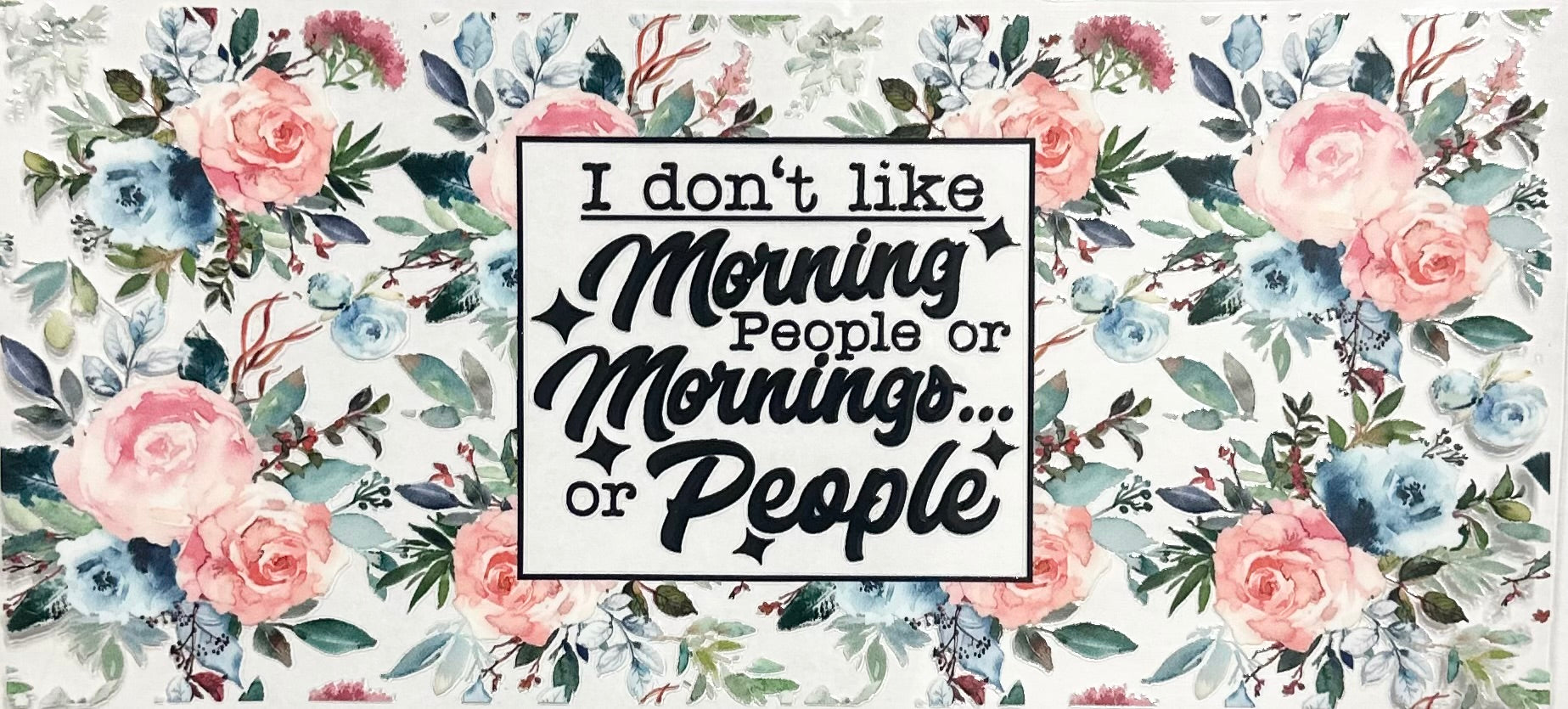 I Don't Like Morning People, or Mornings or People