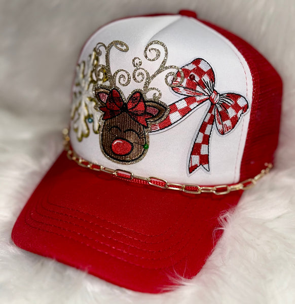 Boujee Trucker Hats~Christmas/Reindeer