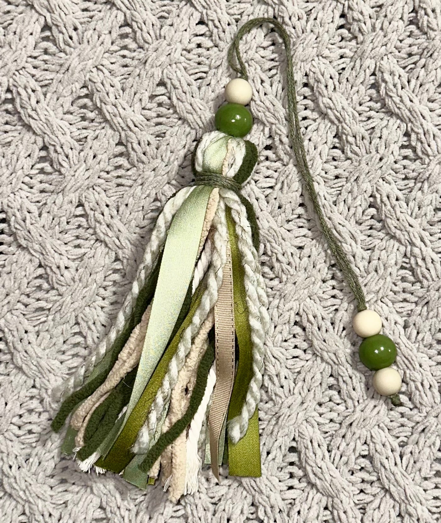 Green Tassel Bookmark