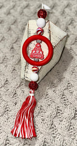 Christmas Car Charm-Christ The Savior Is Born Tree