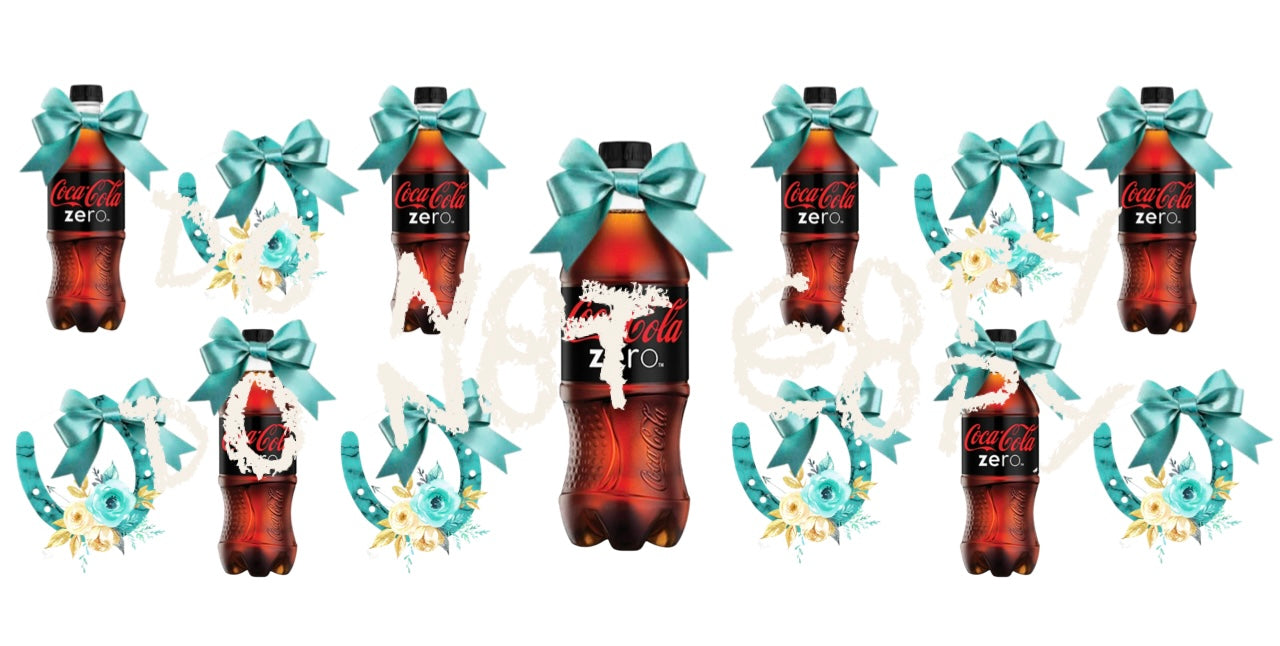 Cola Zero/Turquoise Horse Shoes and Bows