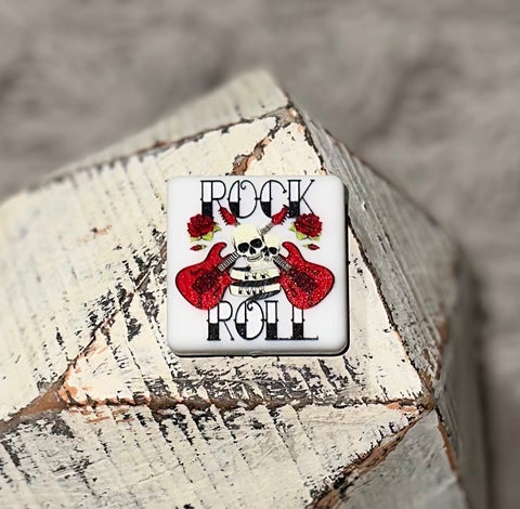 Rock n Roll PVC Focal Bead