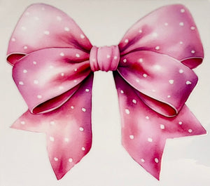 Bow~Pink Polka Dot
