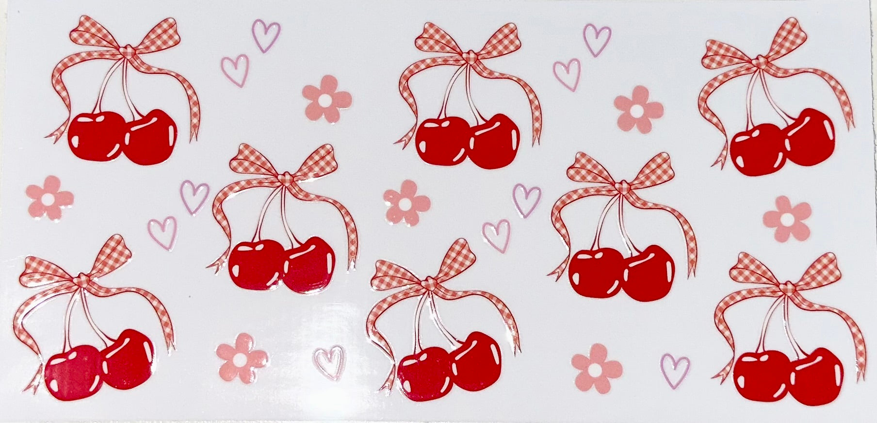 Checked Bows/Cherries