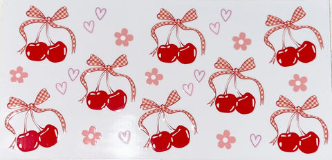 Checked Bows/Cherries