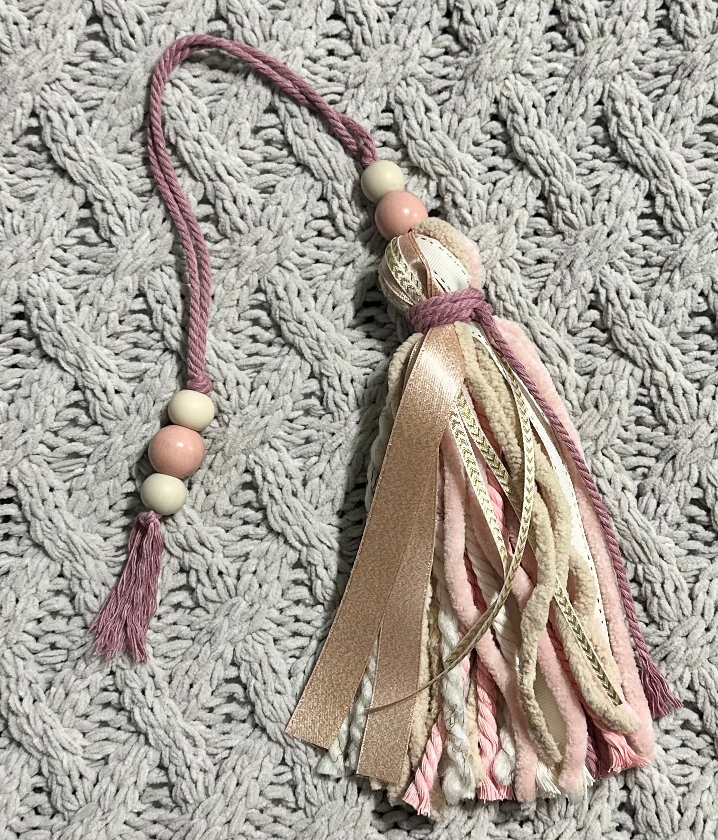 Pink Tassel Bookmark