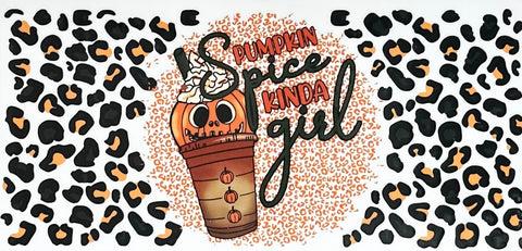 Fall Autumn Cheetah Pumpkin Spice Kinda Girl