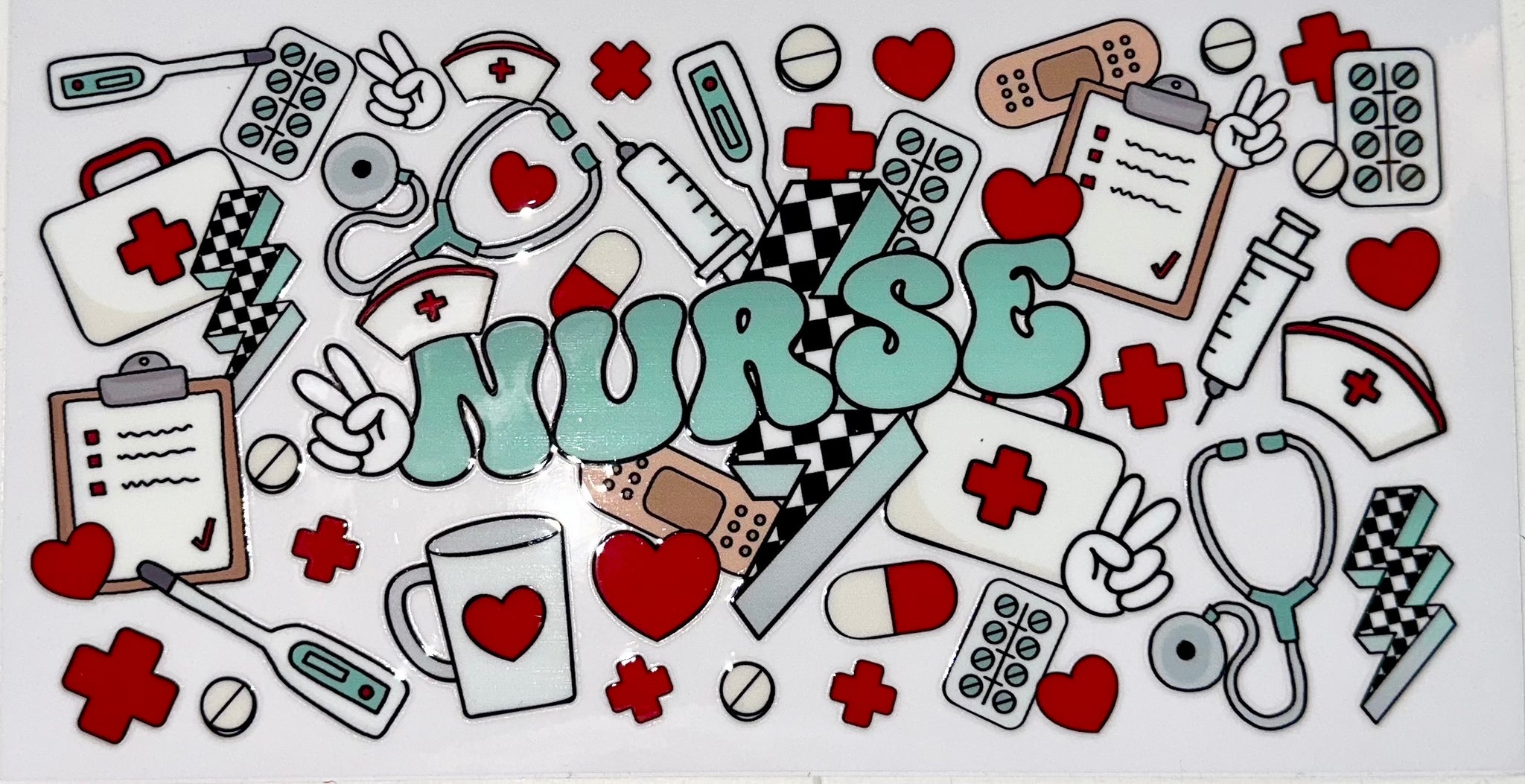 Nurse Teal/Red
