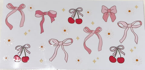 Pink Bows/Cherries