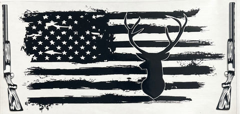 American Flag/Deer