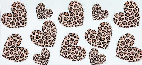 Cheetah Print Hearts