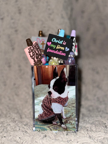 Acrylic Pen Holder w/image