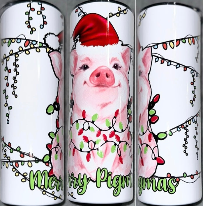 20 oz Tumbler~Merry Pigmas