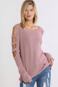 Sweet Romance Open Arm Sweater