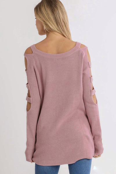 Sweet Romance Open Arm Sweater