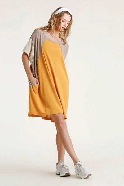 Color Me Pretty Color Block Knit Dress