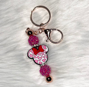 Mouse Beaded Key Chain Bar