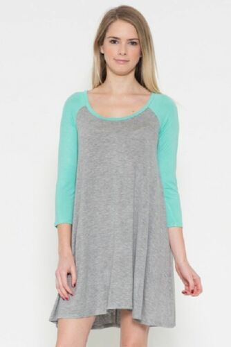 Casual Ease Knit Baseball Style Dress