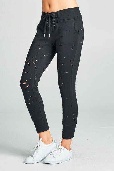 Crush it Distressed Joggers