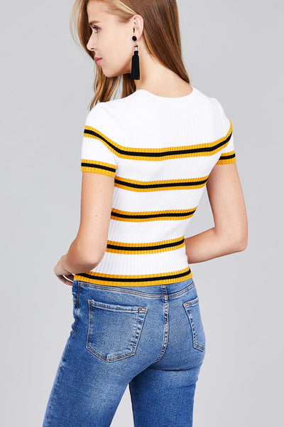 Double Trouble Striped Top