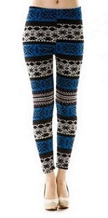 Familiar Feelings Fairisle Fleece Lined Leggings